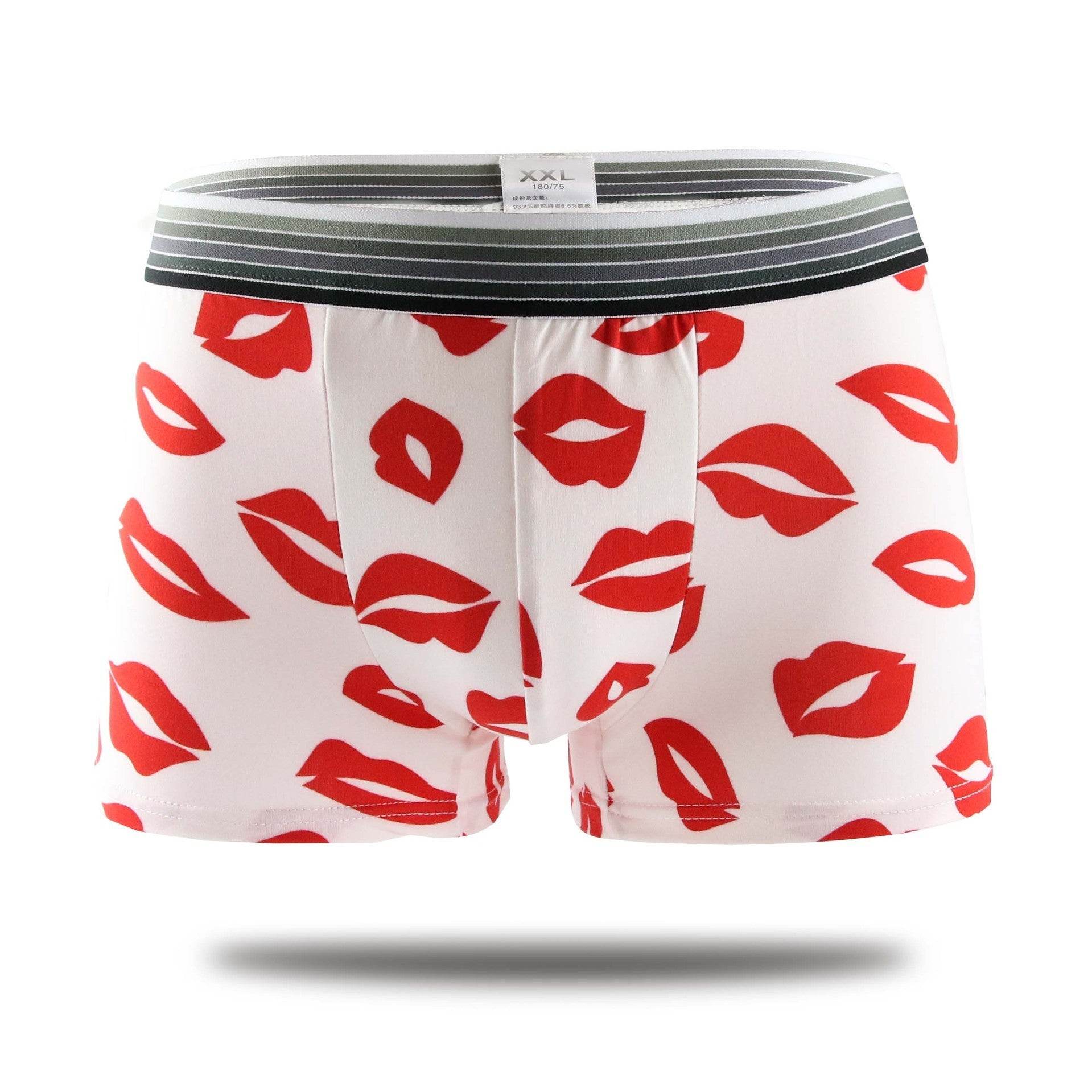 Men's Underwear Milk Silk Boxers Personality Trend - Mubimart