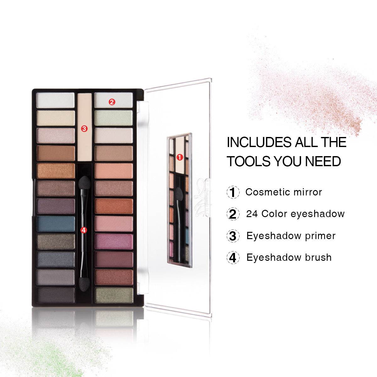 24-color primer matte pearl eye shadow - Mubimart