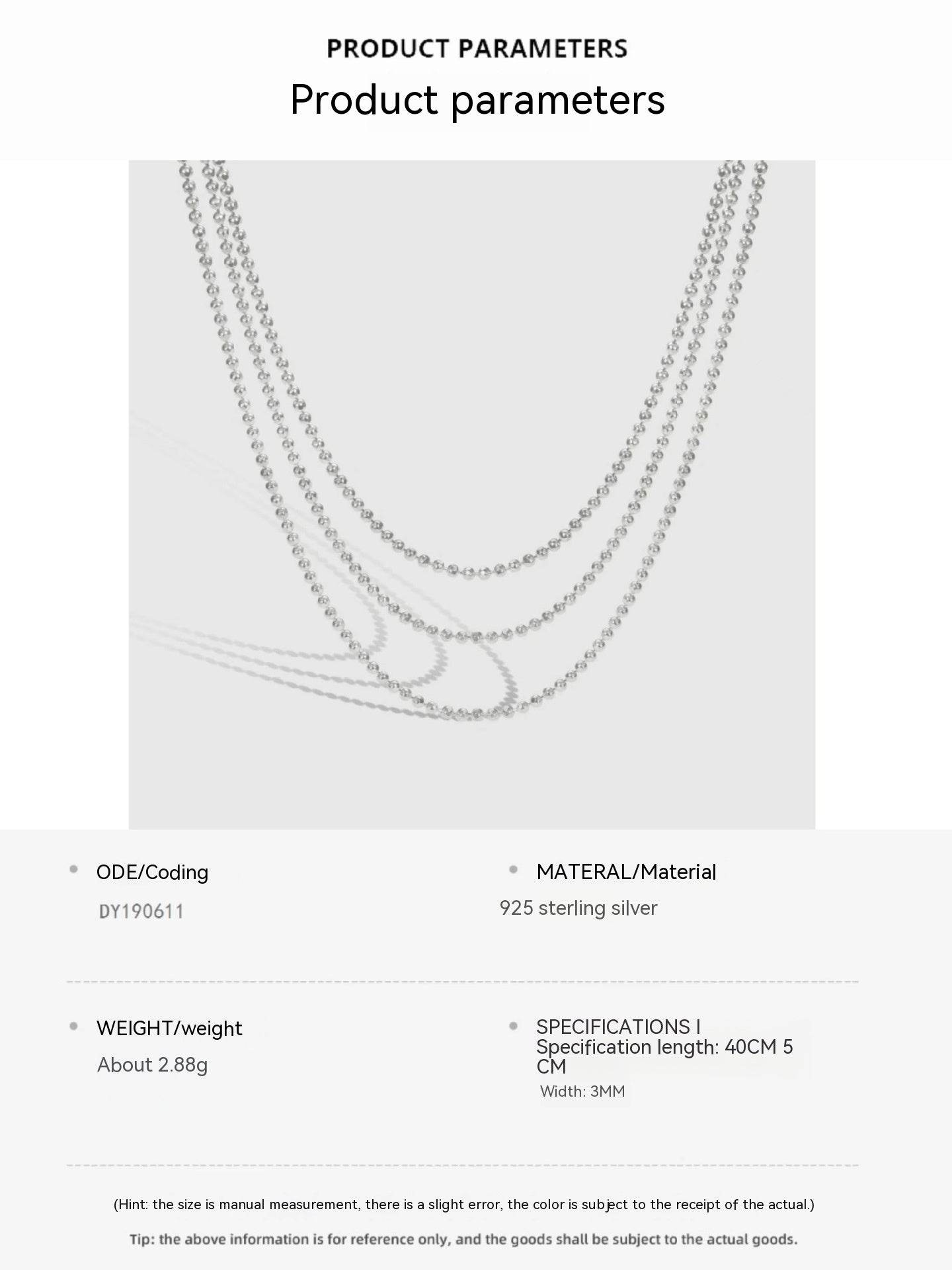 925 Sterling Silver Necklace For Women Choker Fashion Special-interest Design Sense Ornament - Mubimart