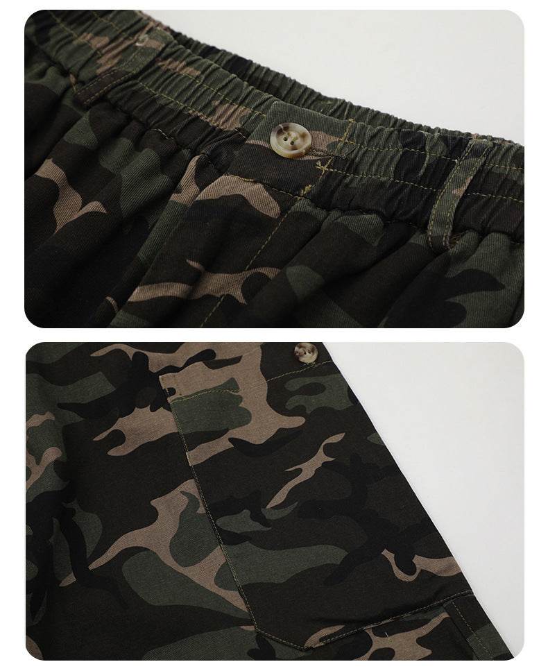 Camouflage Cargo Pants Adjustable Leg Shaping Outdoor - Mubimart