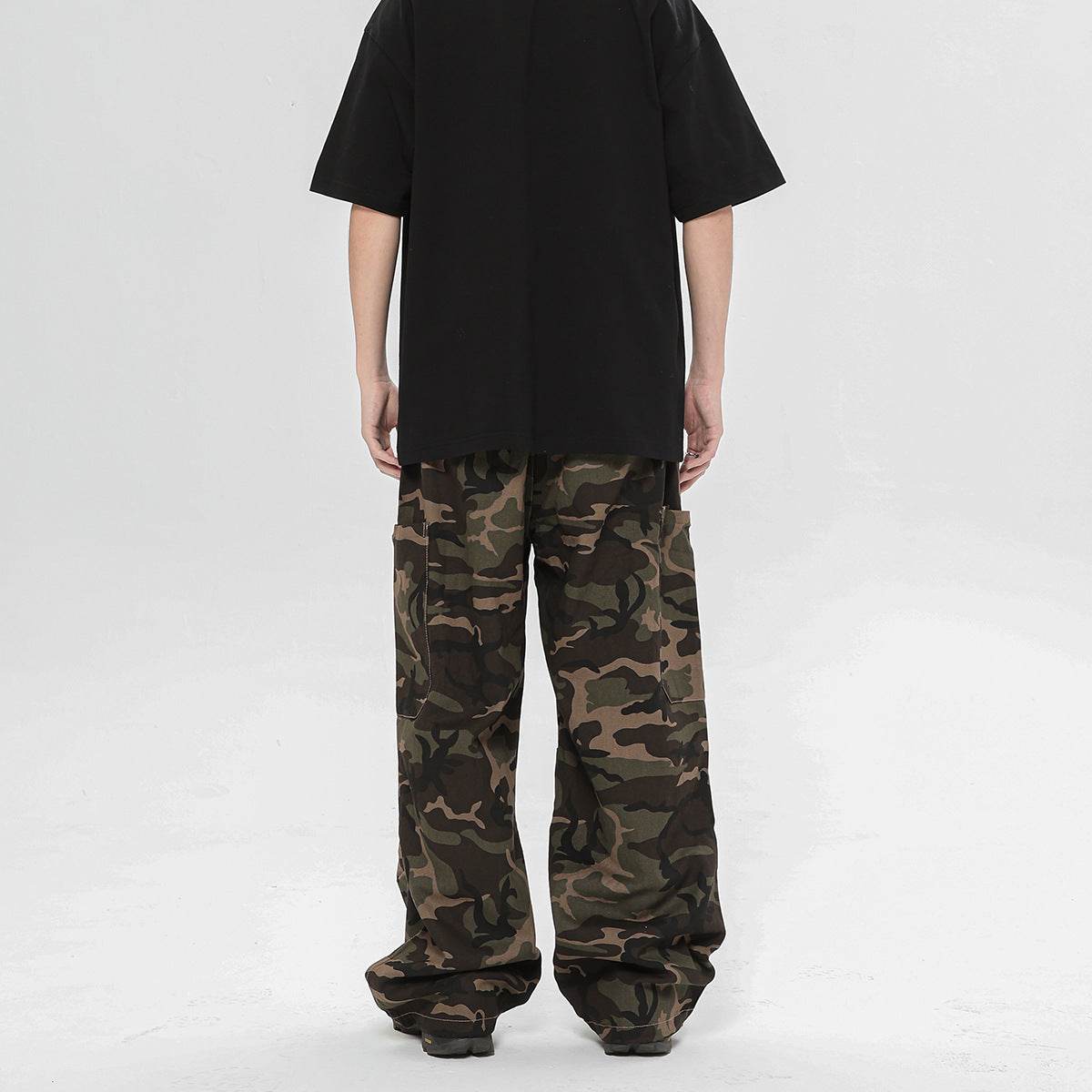 Camouflage Cargo Pants Adjustable Leg Shaping Outdoor - Mubimart