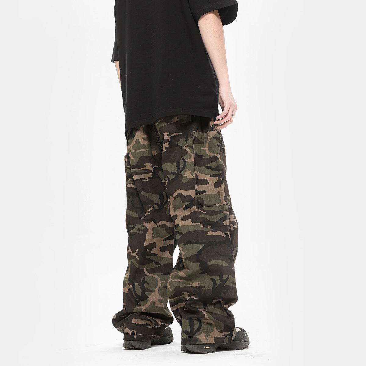 Camouflage Cargo Pants Adjustable Leg Shaping Outdoor - Mubimart