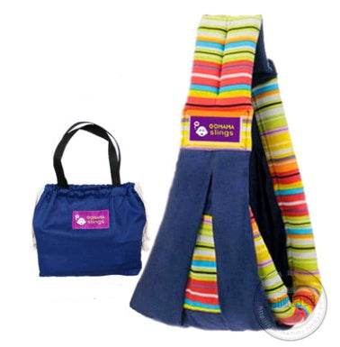 Cotton breathable sling baby carrier baby bag back pocket - Mubimart