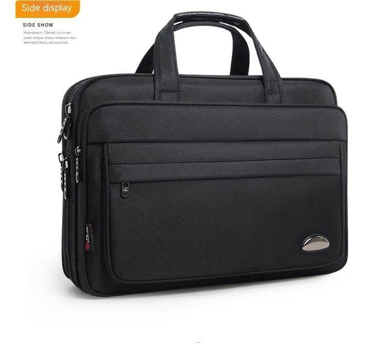 Men's Waterproof Oxford Large Capacity Briefcase - Mubimart