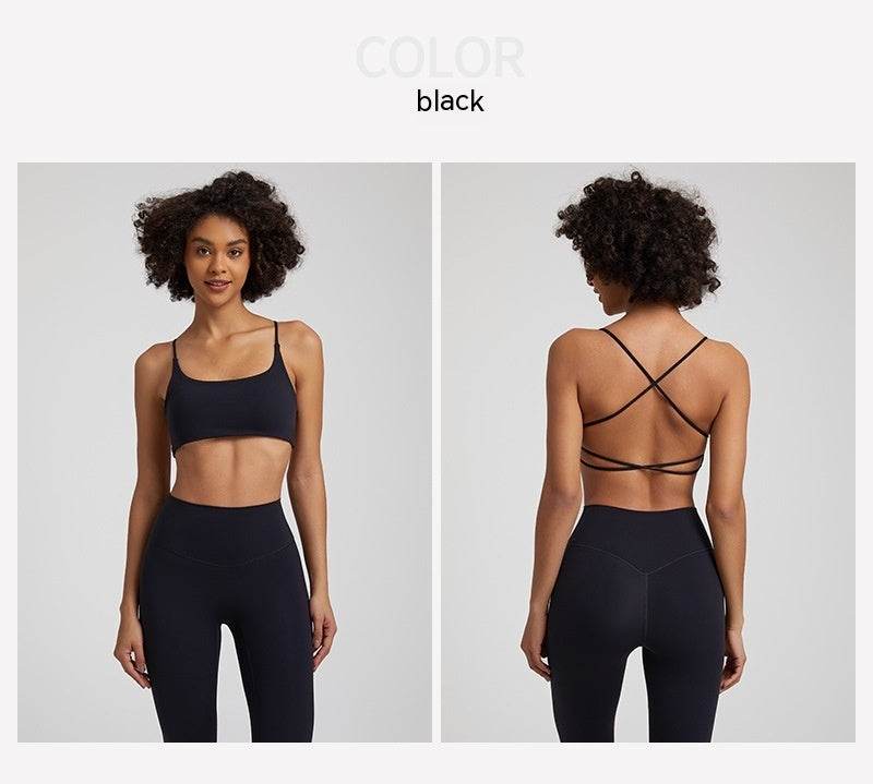Candy Color Nude Feel Workout Bra Sports Quick-drying Workout Top - Mubimart