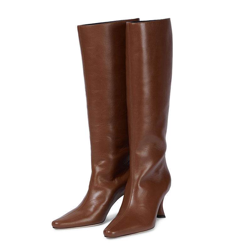 New Style Square Head Cowboy Boot Women - Mubimart