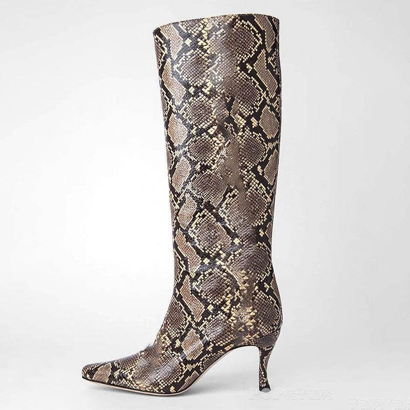 New Style Square Head Cowboy Boot Women - Mubimart