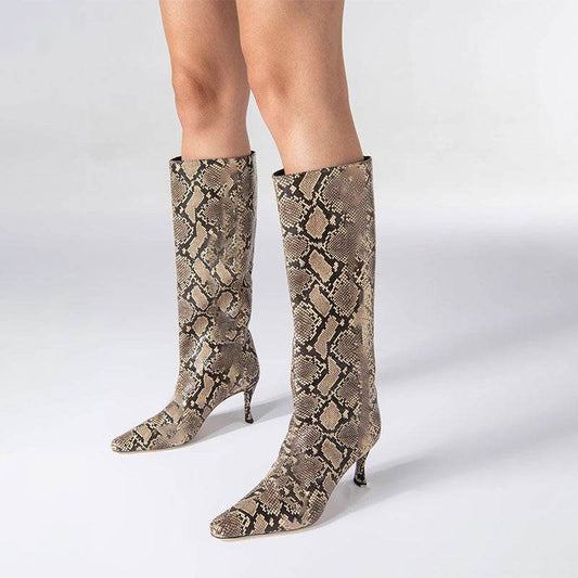 New Style Square Head Cowboy Boot Women - Mubimart