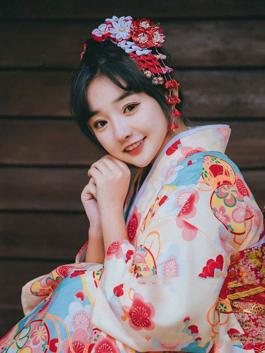 Shenming Girl Formal Dress Traditional Japanese Kimono Dress - Mubimart