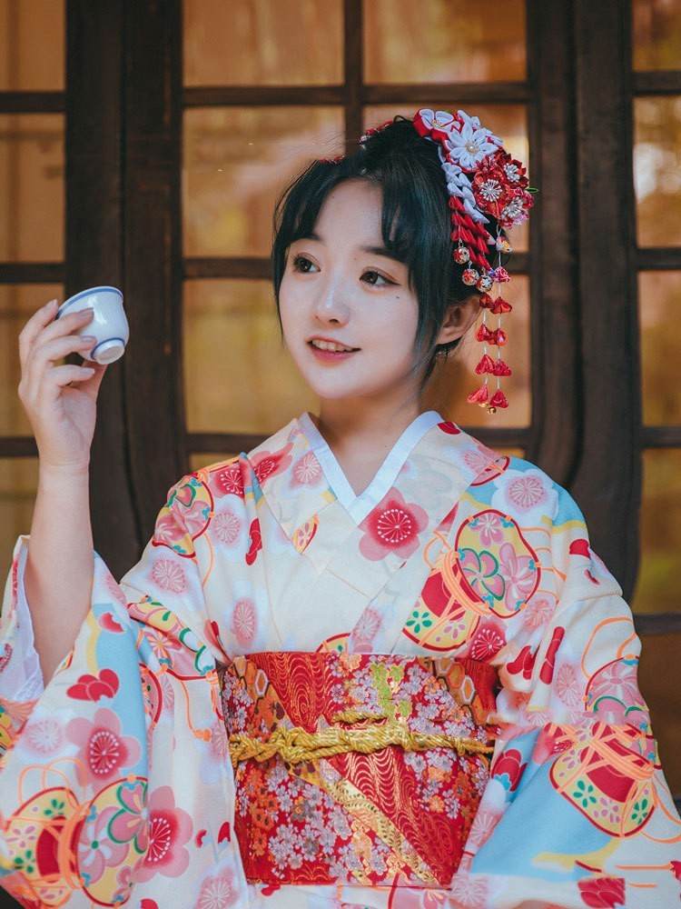 Shenming Girl Formal Dress Traditional Japanese Kimono Dress - Mubimart