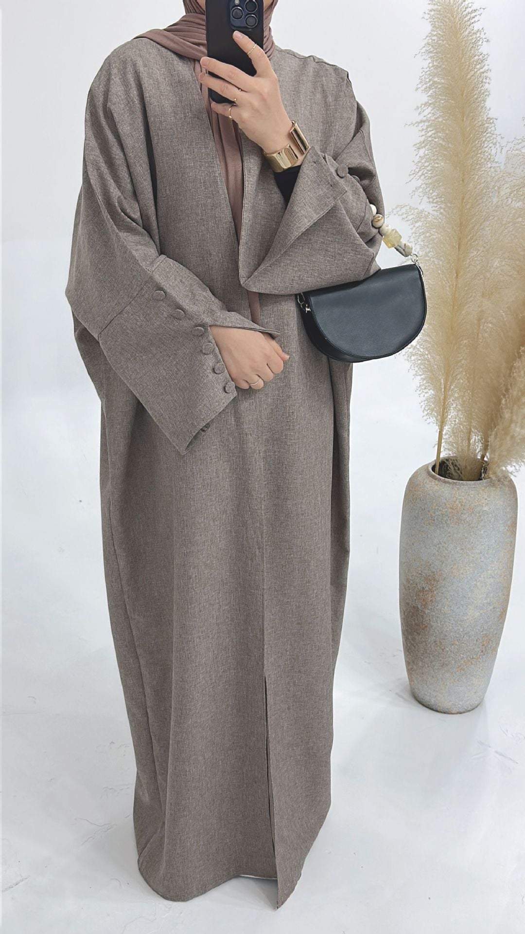 Dubai Middle East Turkey Loose Plus Size Elegant Cardigan Robe - Mubimart -  