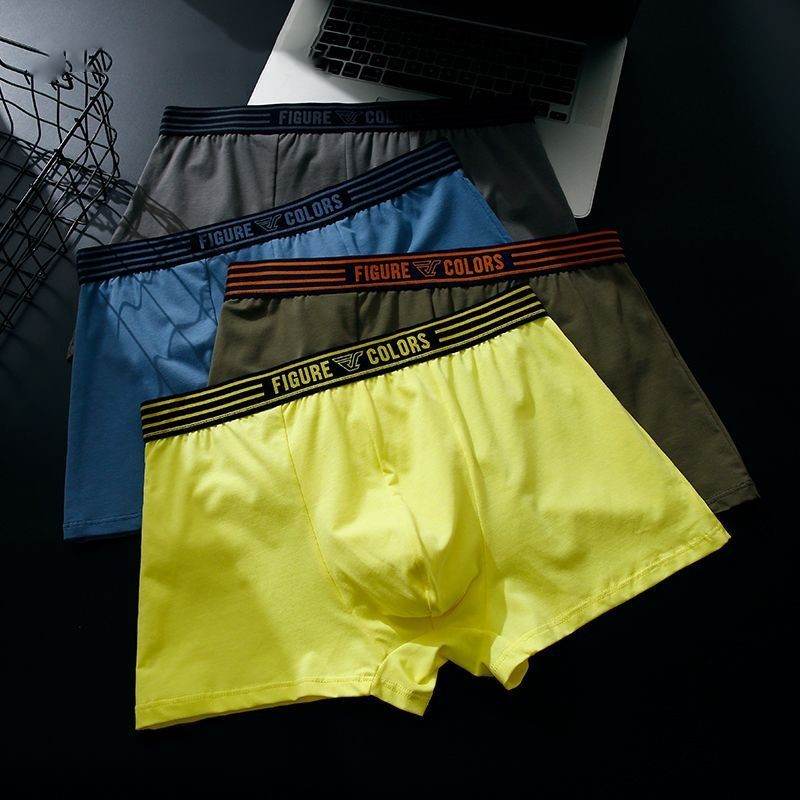 Men's Boxers Cotton Breathable Low Waist - Mubimart