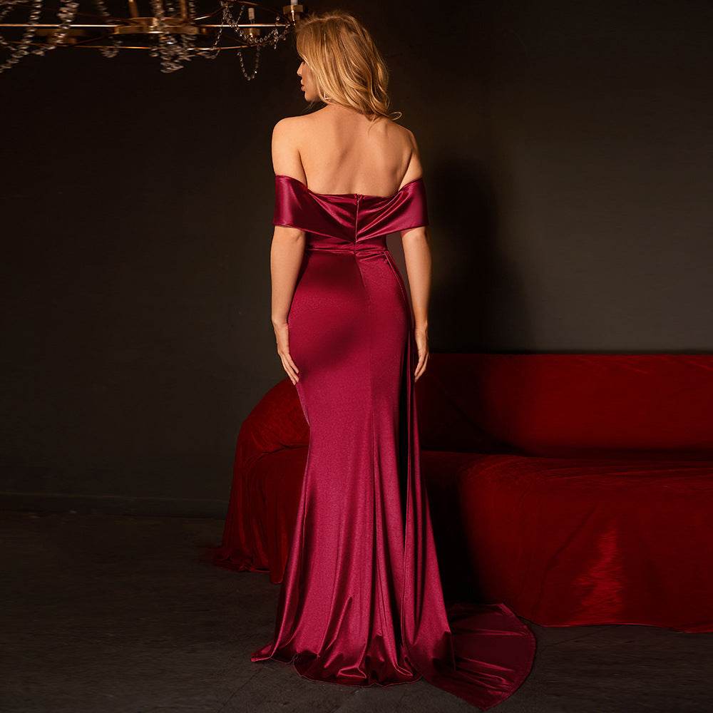 Women's High Waist Prom Evening Dress - Mubimart