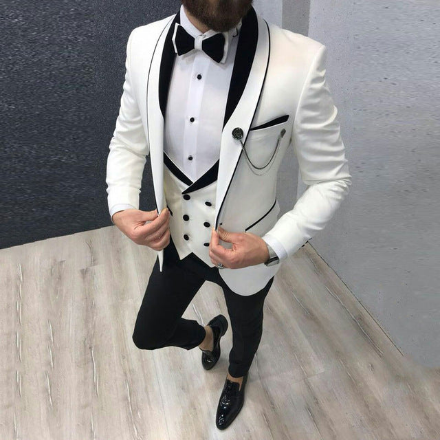 Suit Suit Men's Three-piece Suit Groomsman Suit Dress