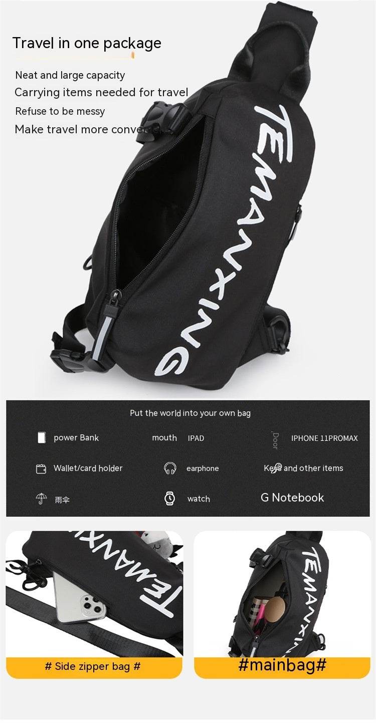 Chest Sports Student Shoulder All-match Boys Waist Bag Crossbody Small Female Messenger Bag Men - Mubimart