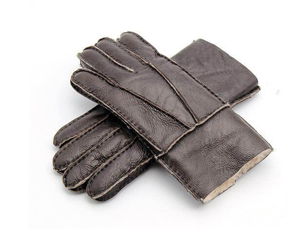 Men's Gloves Sheepskin Fur Gloves - Mubimart