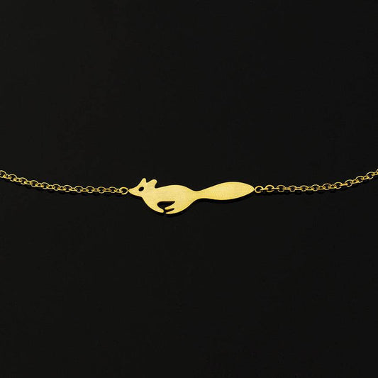 Running Fox Charm Bracelet - Mubimart