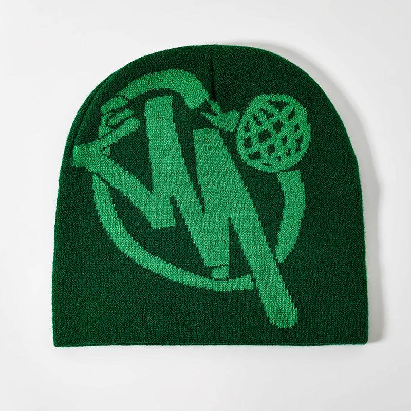 Cap Hip Hop Hat Double Layer Knitted Hat - Mubimart
