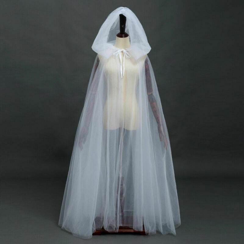 Witch Net Yarn Long Cloak Prom Party Dress - Mubimart