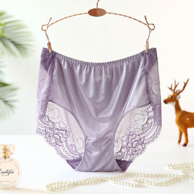 Large size high waist mesh panties - Mubimart