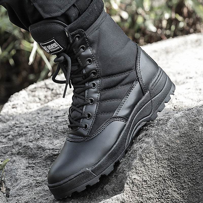 Desert combat boots, land combat boots, hiking shoes - Mubimart