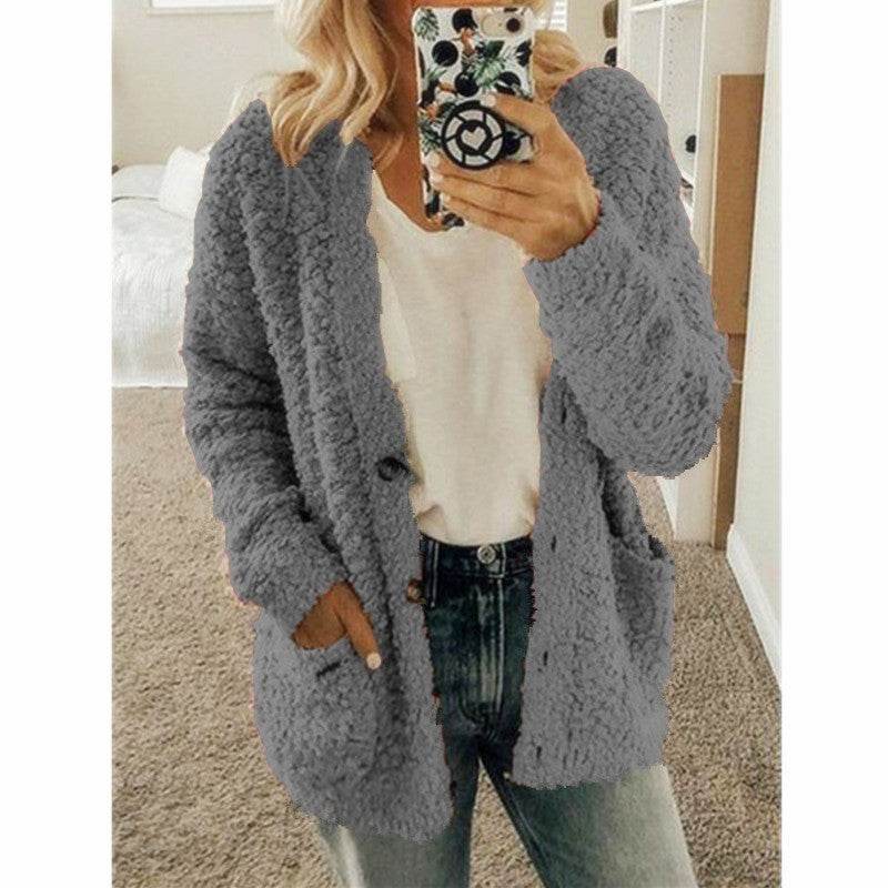 Casual sweater coat plus size top - Mubimart