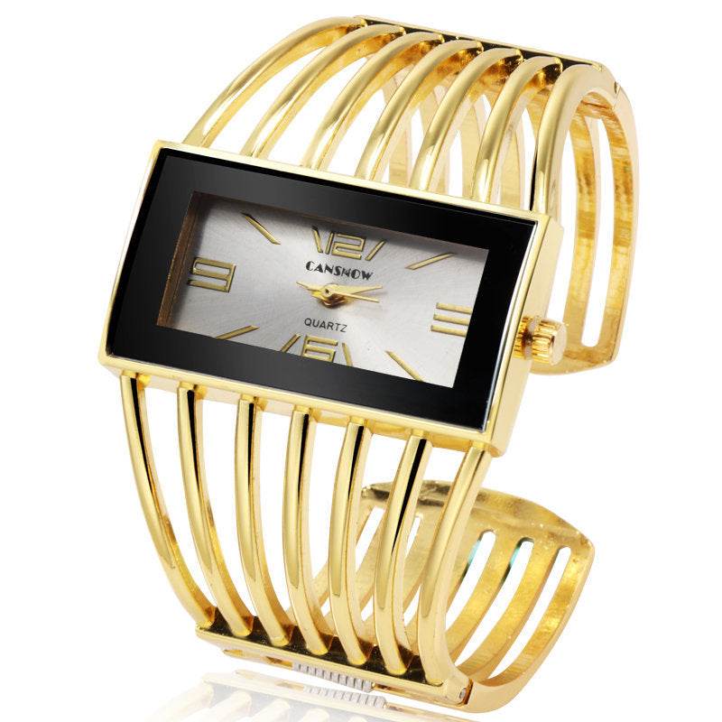 CANSNOW Womens Watch Luxury Fashion Rose Gold Bangle Bracelet Watch Women Dress Clock Female Lady Saati Girls Wristwatch Relojes - Mubimart