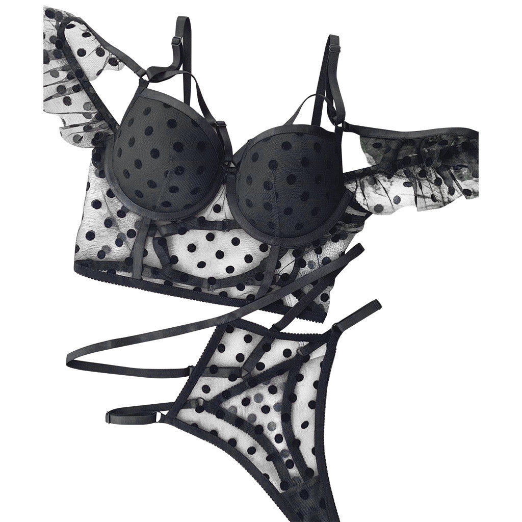 Polka dot thong underwear - Mubimart -  