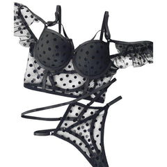 Polka dot thong underwear - Mubimart -  