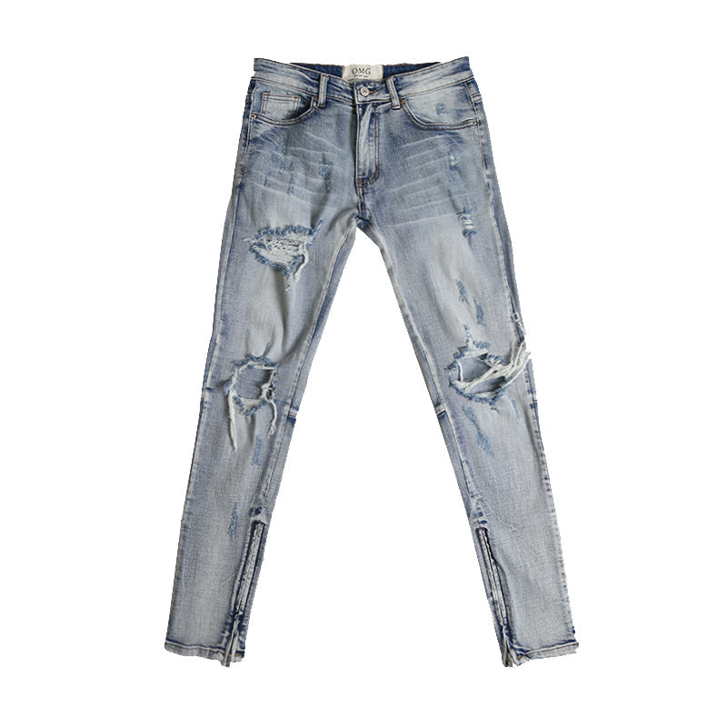 Jeans met rits