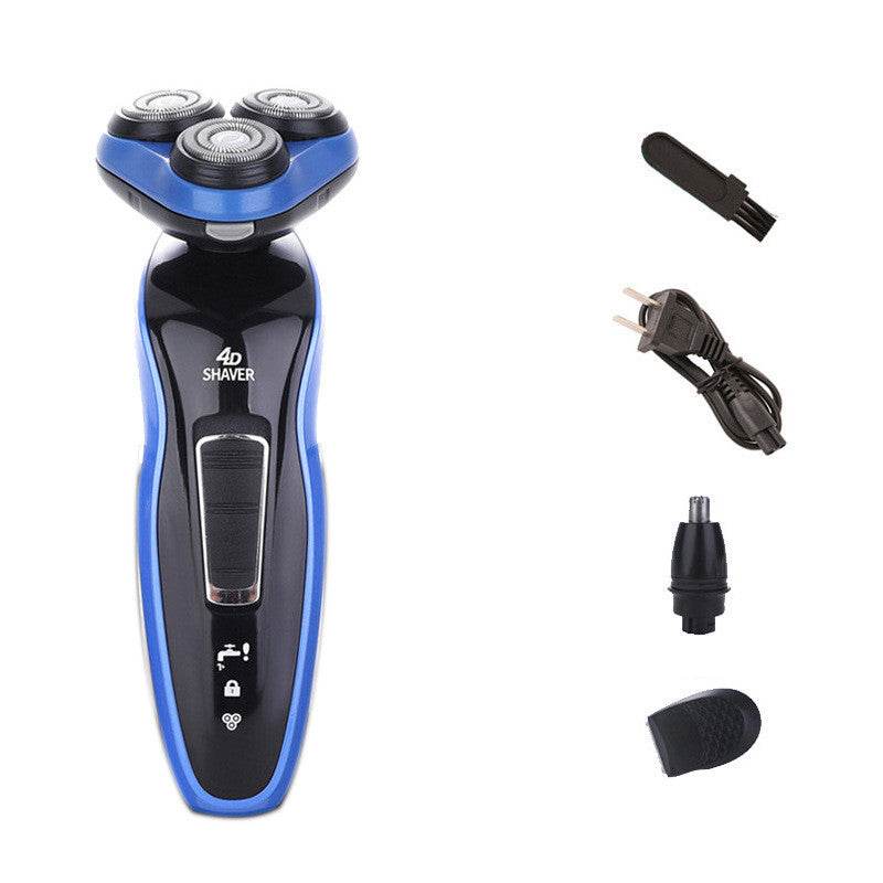 4 In 1 Electric Shaver Triple Blade Razor Men Clipper Rechargeable Trimmer - Mubimart