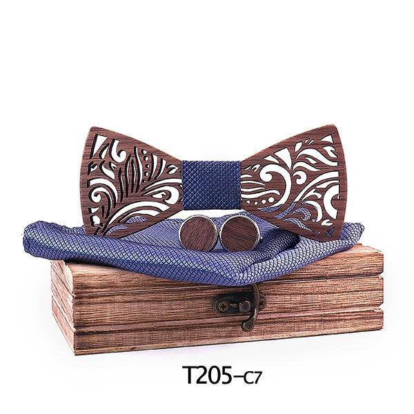 Wooden bow tie - Mubimart
