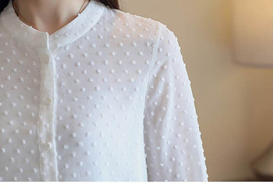 Fashion Woman Blouses Spring Long Sleeve Women Shirts - Mubimart