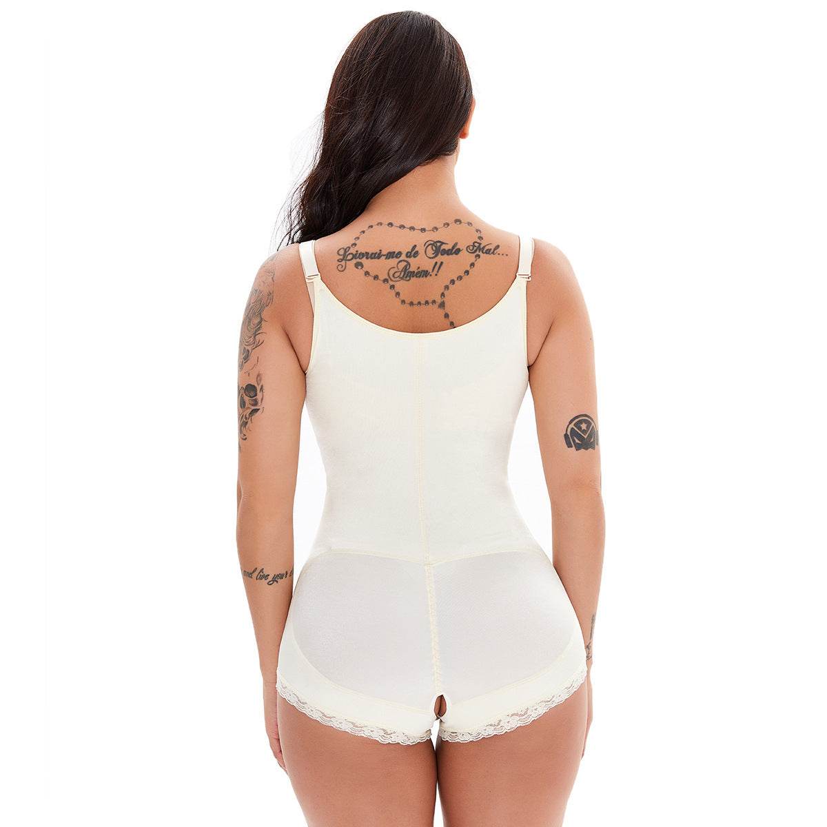 Belly reduction corset corset one-piece bodysuit - Mubimart