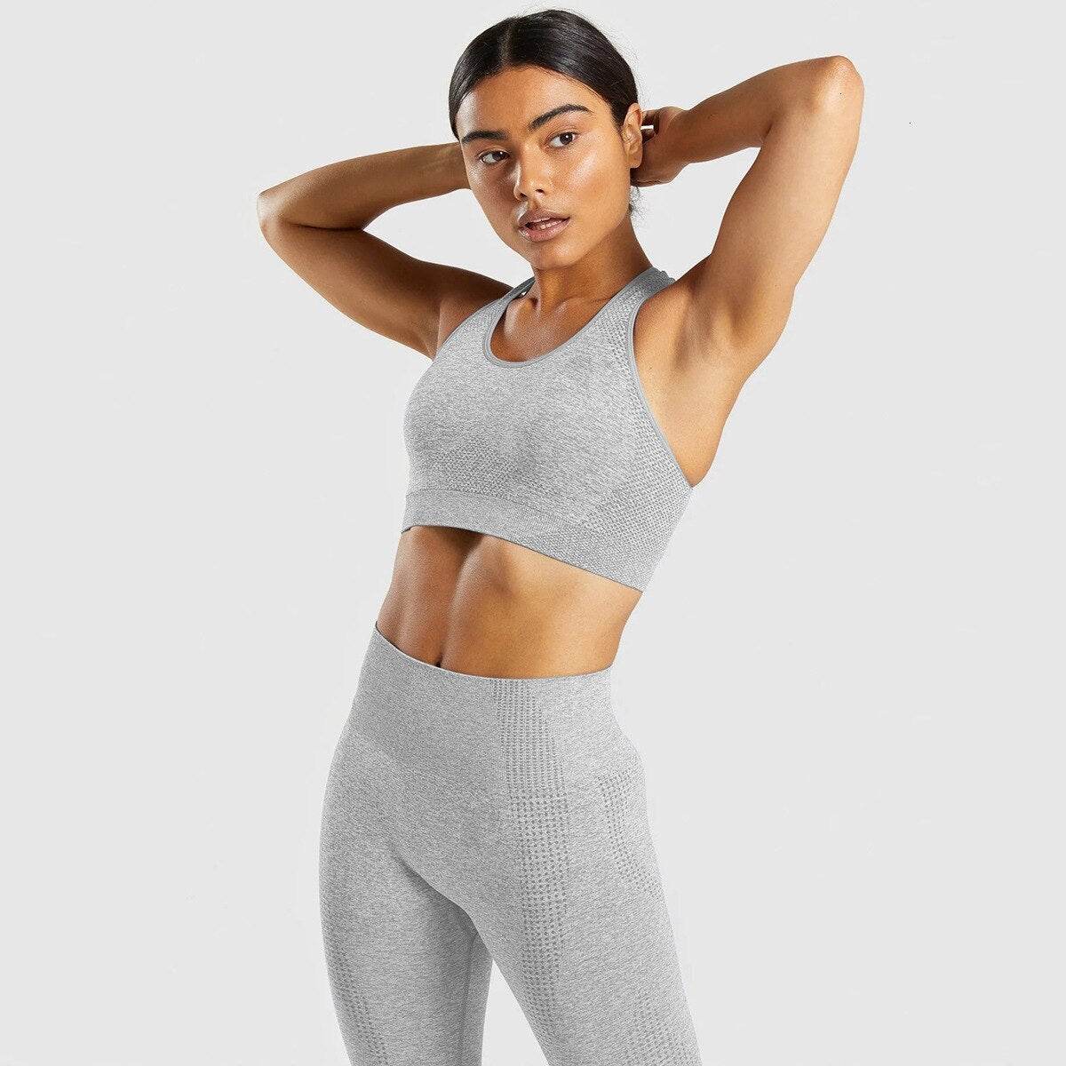 Seamless knitted yoga workout clothes - Mubimart