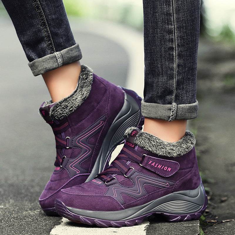 Hiking Shoes For Women Real Leather Non-Slip Outdoor Hiking Boots Trekking Shoes Waterproof Sport Sneakers Camping Sport Shoes - Mubimart
