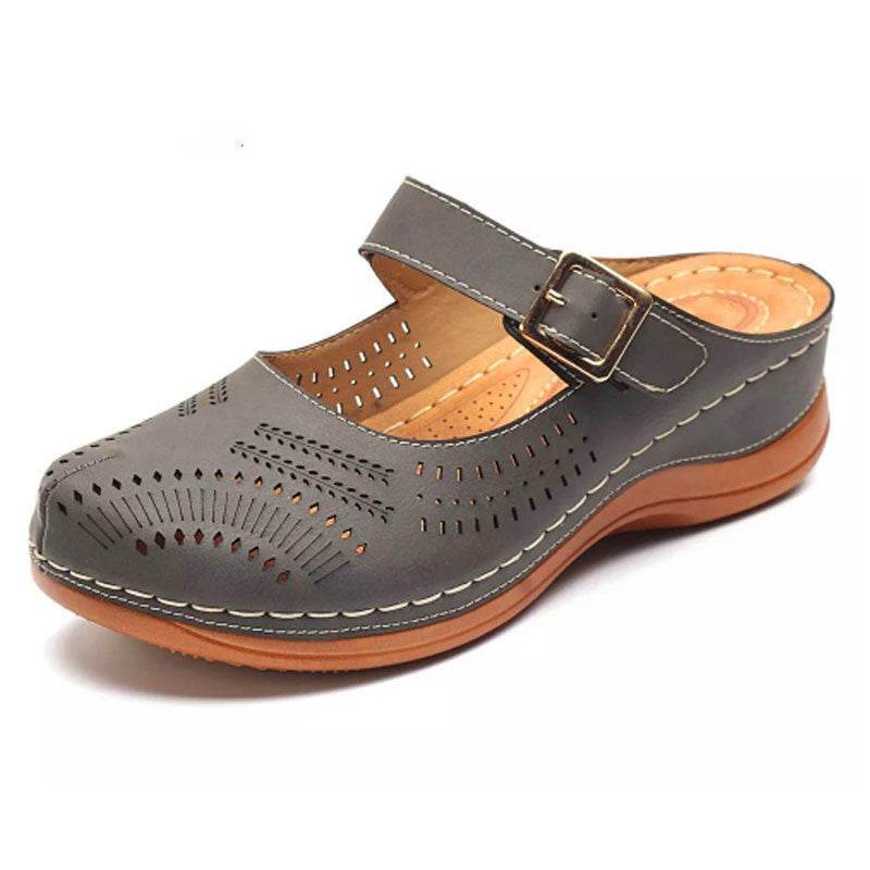 Vintage wedge heel slippers - Mubimart