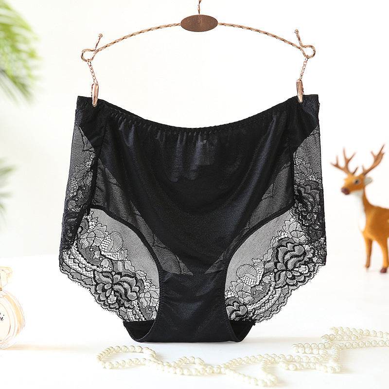 Large size high waist mesh panties - Mubimart
