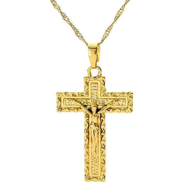 Fashion Cross Chain Necklace Women Neckwear - Mubimart