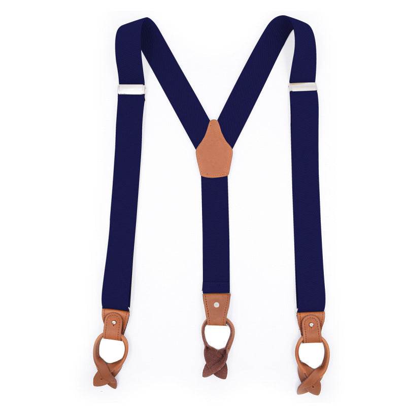 Brown casual suspenders - Mubimart