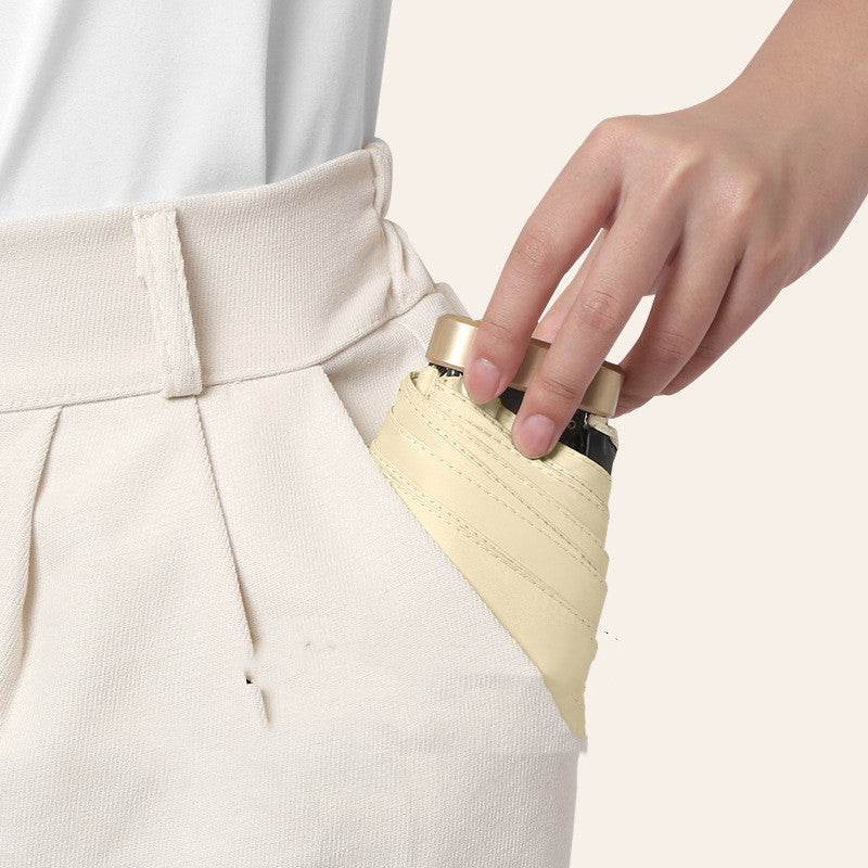 Off Mini Pocket Sun Umbrella With Sun Protection And UV Protection - Mubimart