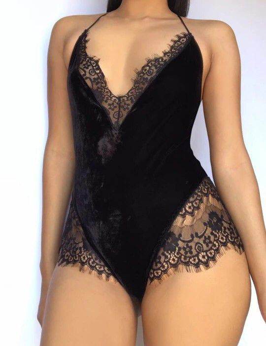Lace camisole bodysuit - Mubimart