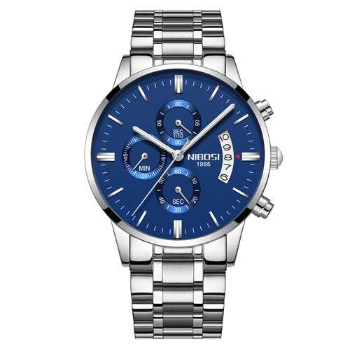 Men Watch Chronograph Sport Mens Watches Top Brand Luxury Waterproof Full Steel Quartz Gold Clock Men Relogio Masculino - Mubimart