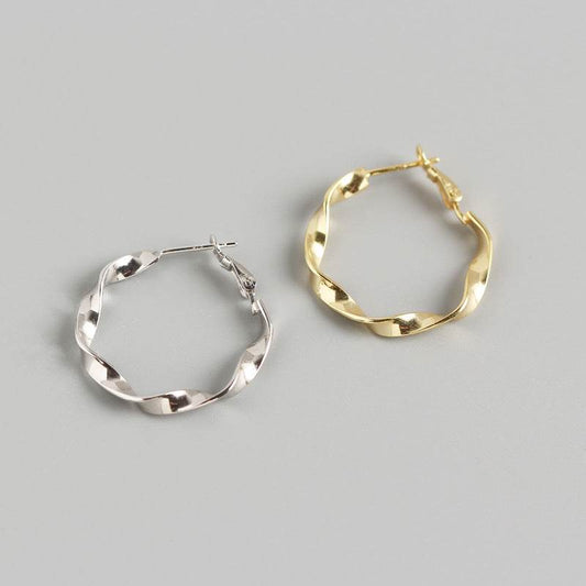Handmade ear hoop earrings - Mubimart