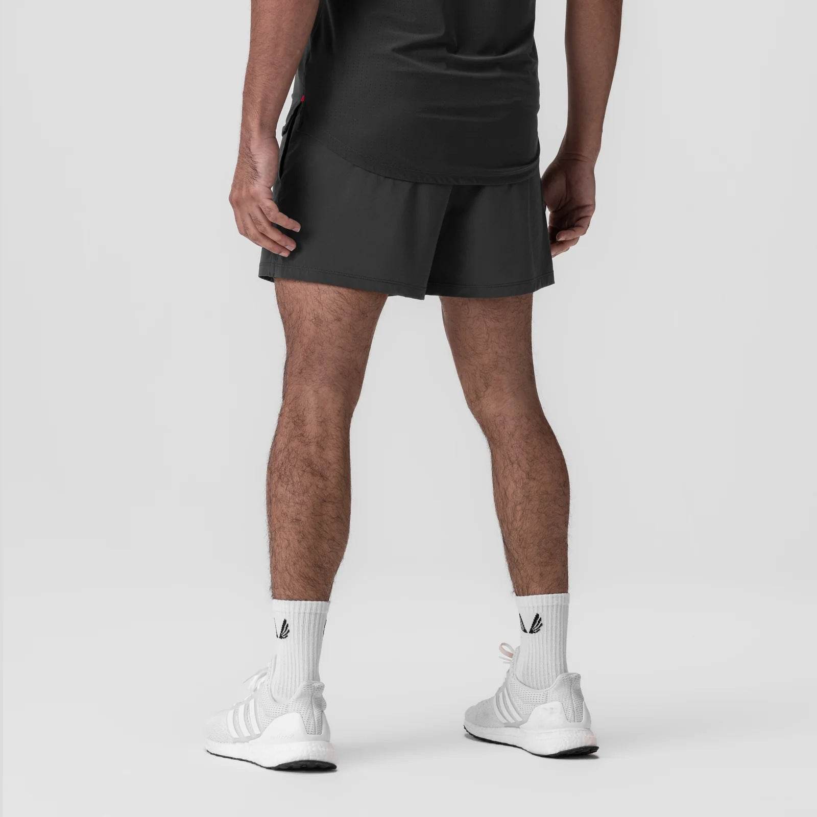 Muscle Workout Nylon Spandex Sports Shorts - Mubimart