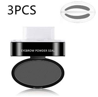 Eyebrow Powder Stamp Tint Stencil Kit Cosmetics Professional Makeup Waterproof Eye Brow Stamp Lift Eyebrow Enhancers Stencil Kit - Mubimart