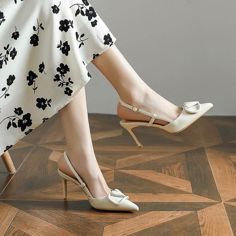 Women's Strappy High Heel Stiletto Shoes - Mubimart