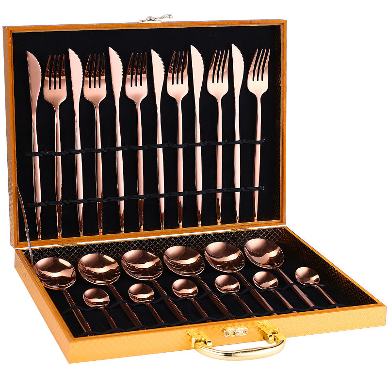 24pcs Luxury Cutlery Set - Mubimart -  