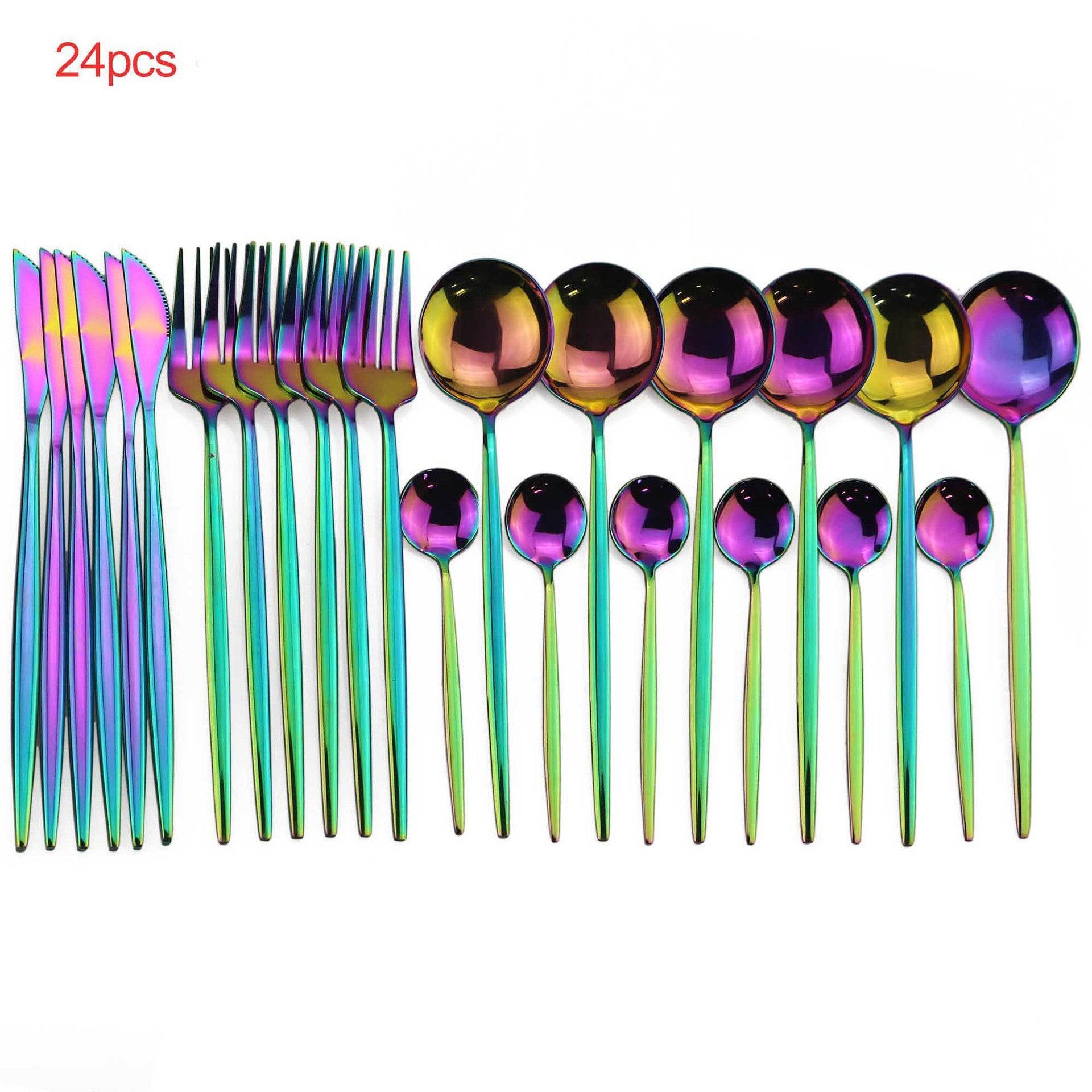 24pcs Luxury Cutlery Set - Mubimart