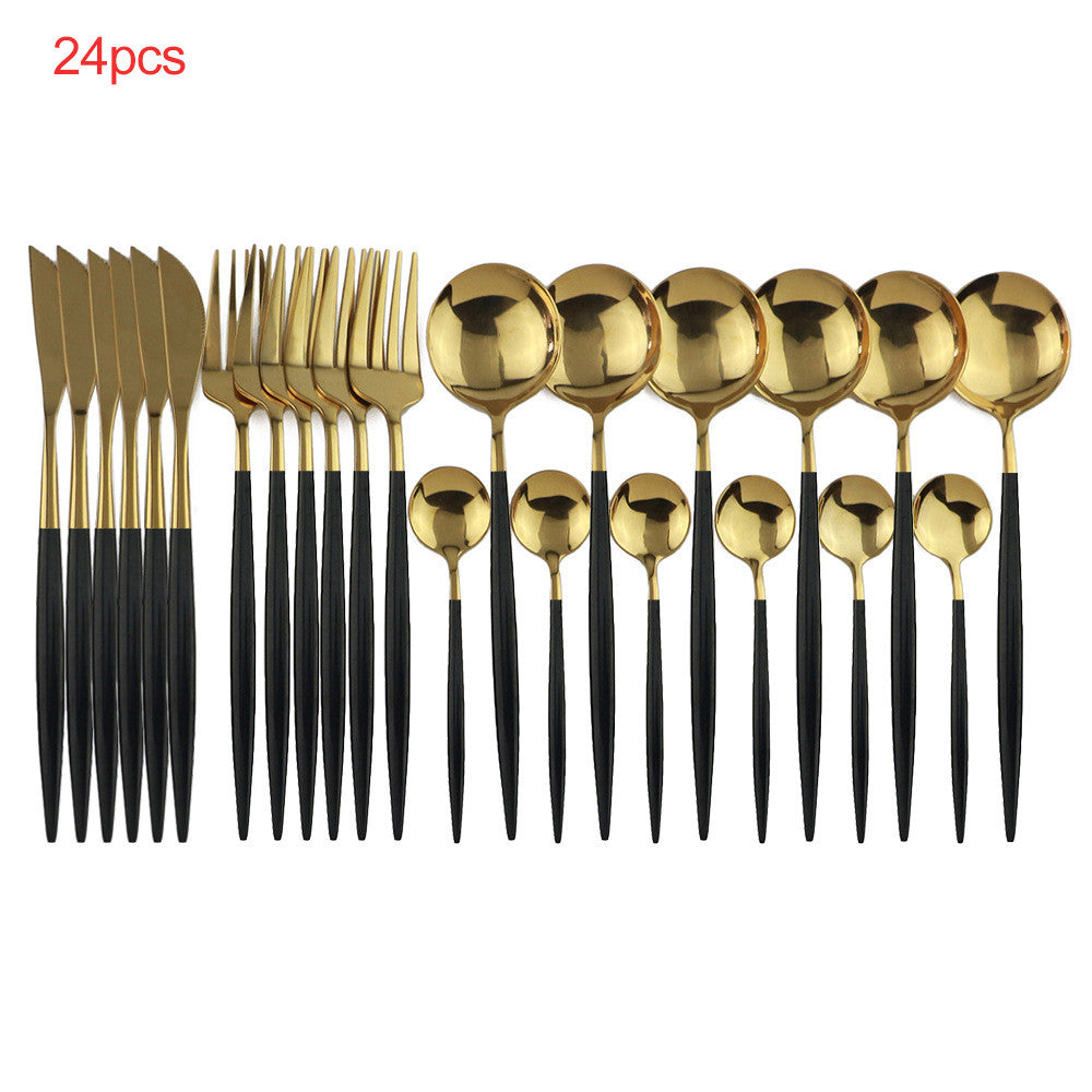 24pcs Luxury Cutlery Set - Mubimart -  